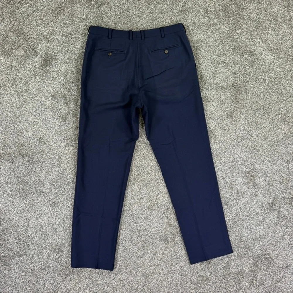 Suitsupply Traveller Navy Wool Dress Pant Men 34 Work Casual Brescia Int. B4760I